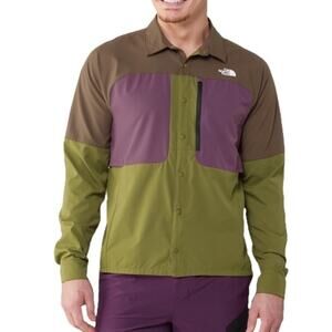 The North Face Button-Down Shirt - Dark Green, XXL